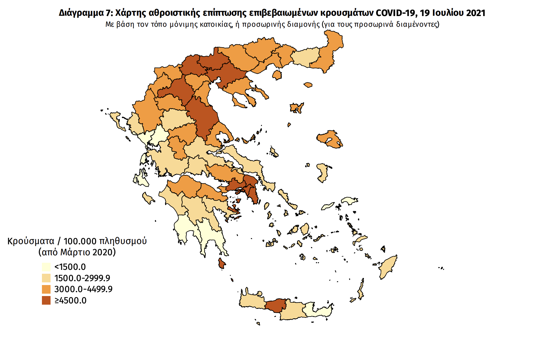 Κατανομή κρουσμάτων 19/07