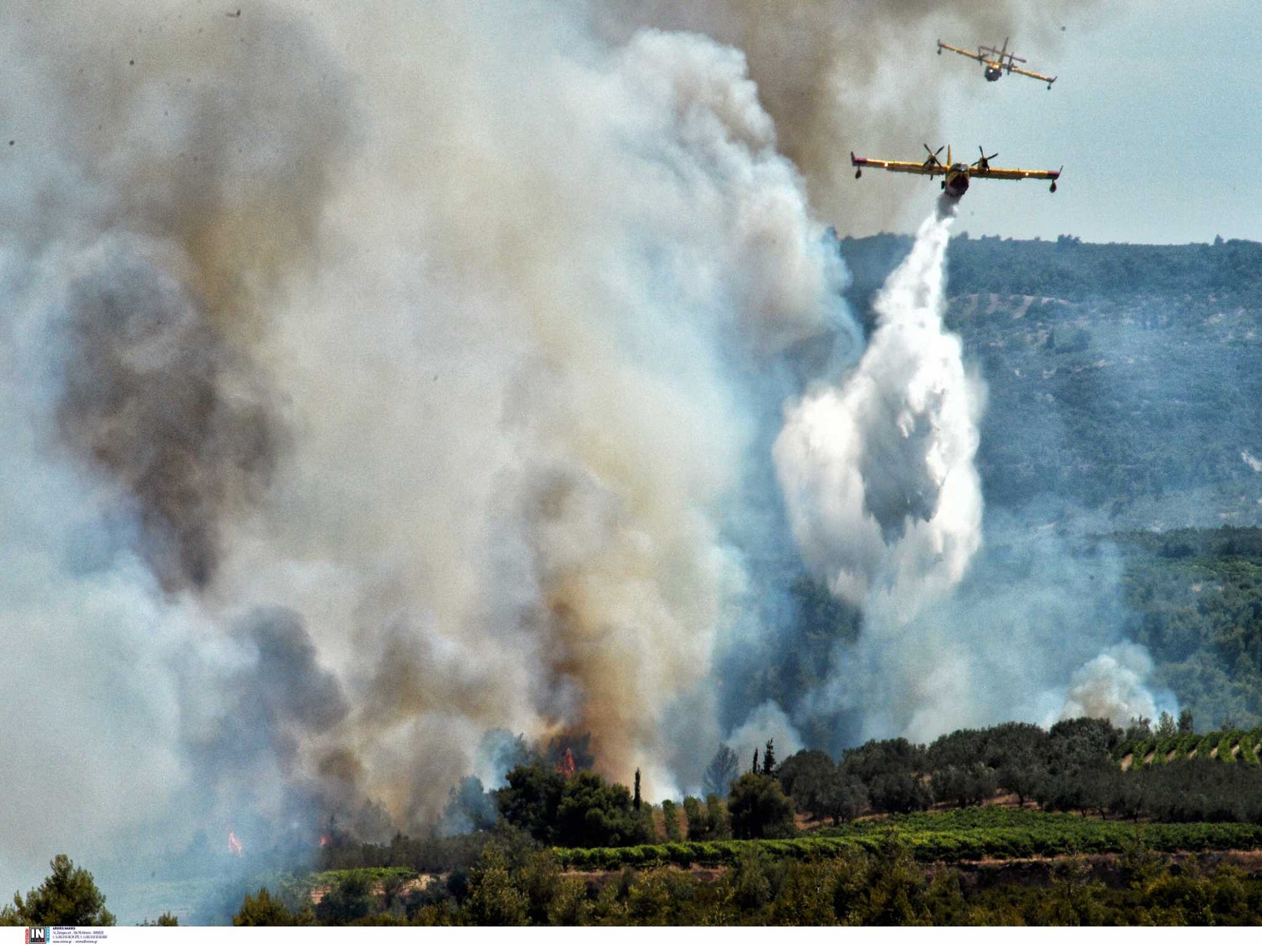 Πυρκαγιές τώρα σε Εύβοια και Επίδαυρο