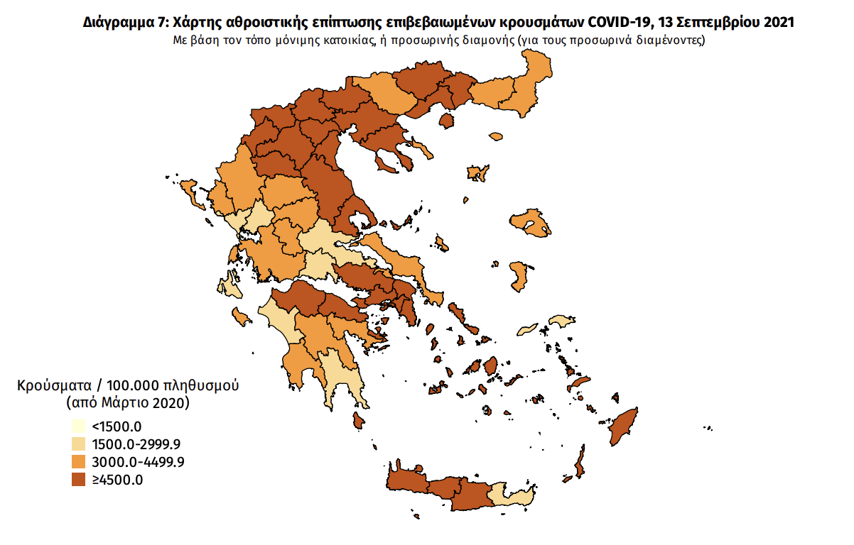 Κατανομή κρουσμάτων 13/09