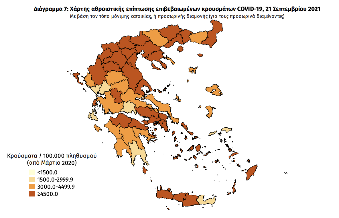 Κατανομή κρουσμάτων 21/09